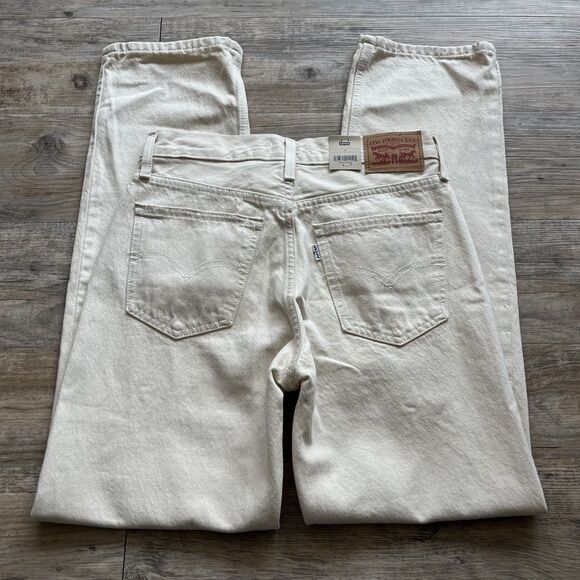 Levi’s Low Pro Straight Jeans Women's 25 Ivory Cream NWT - Picture 1 of 12